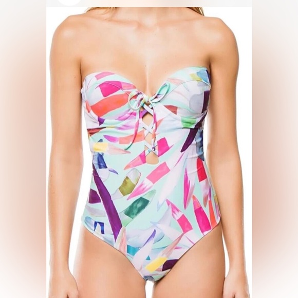 Mara Hoffman Multicolor  One Piece Swimsuit Size Small - Picture 2 of 14